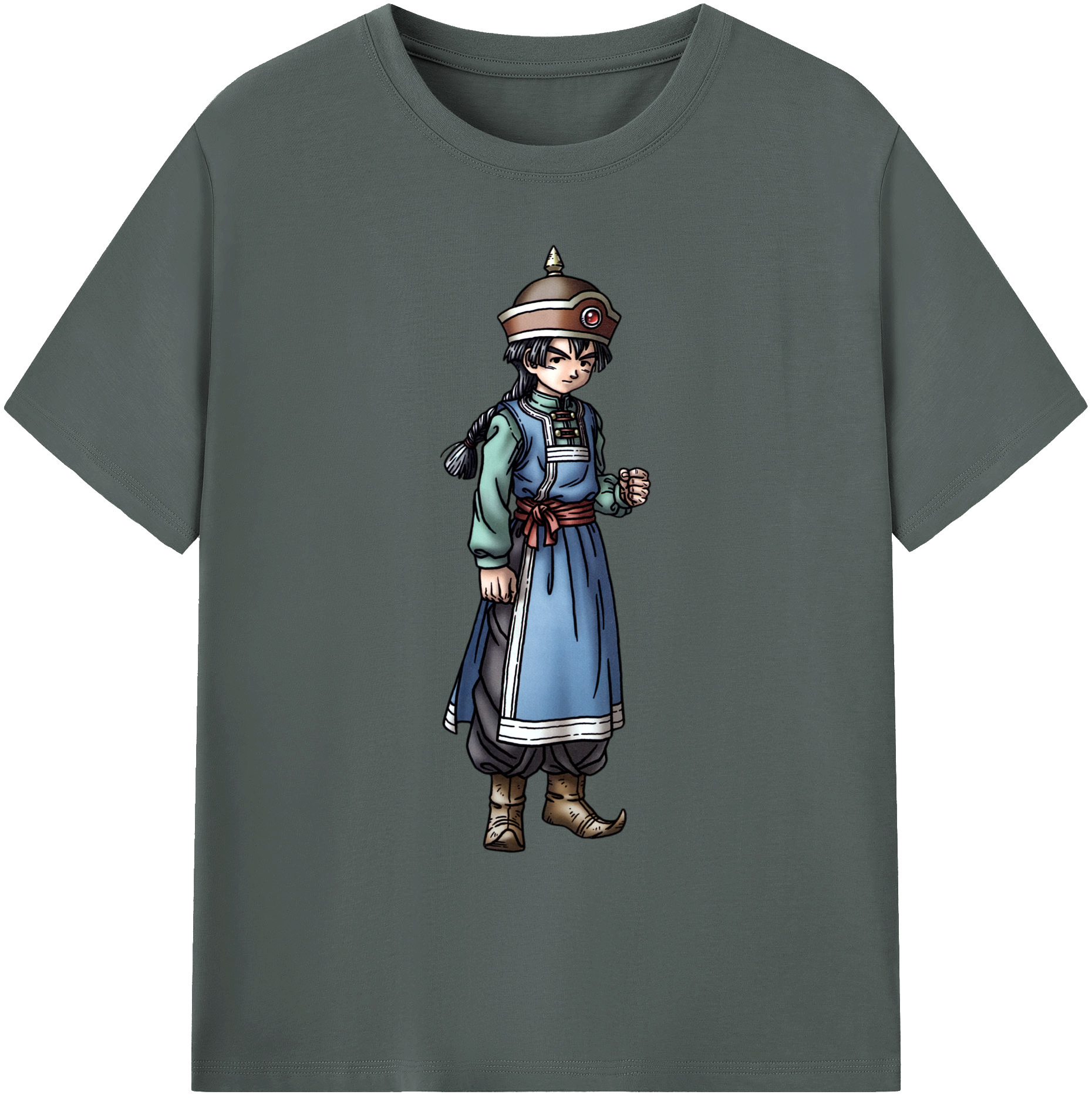 （画像用） ドラゴンクエスト Doragon Kuesuto Dragon Quest 綿100％ メンズ半袖Tシャツ｜肌触りやわらか＆通気性